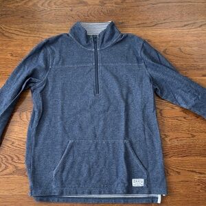 Orvis Navy and White Striped Collar Shirt